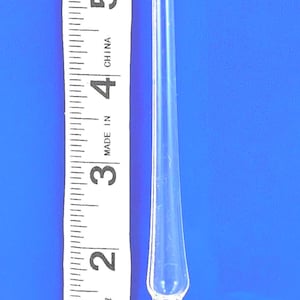 GLASS BELL with Clapper, Hand Made of Crystal Clear Glass with design