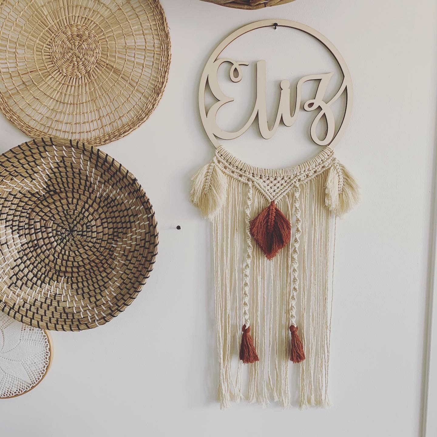 Cercle Prénom en Macramé