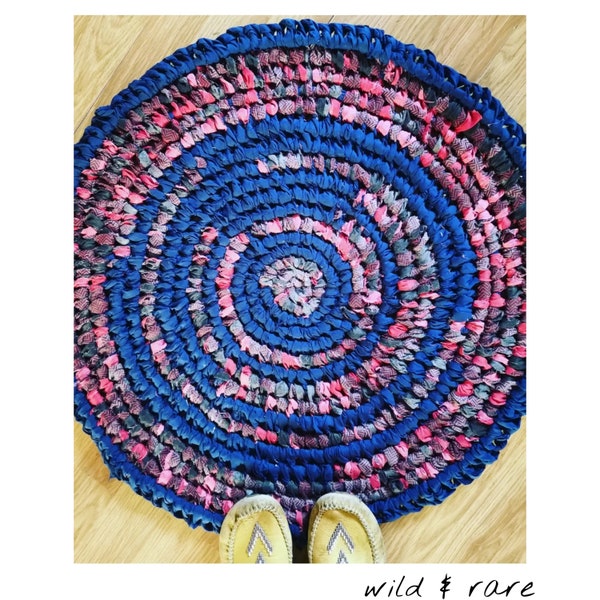 Upcycled Rag Rug - Etsy