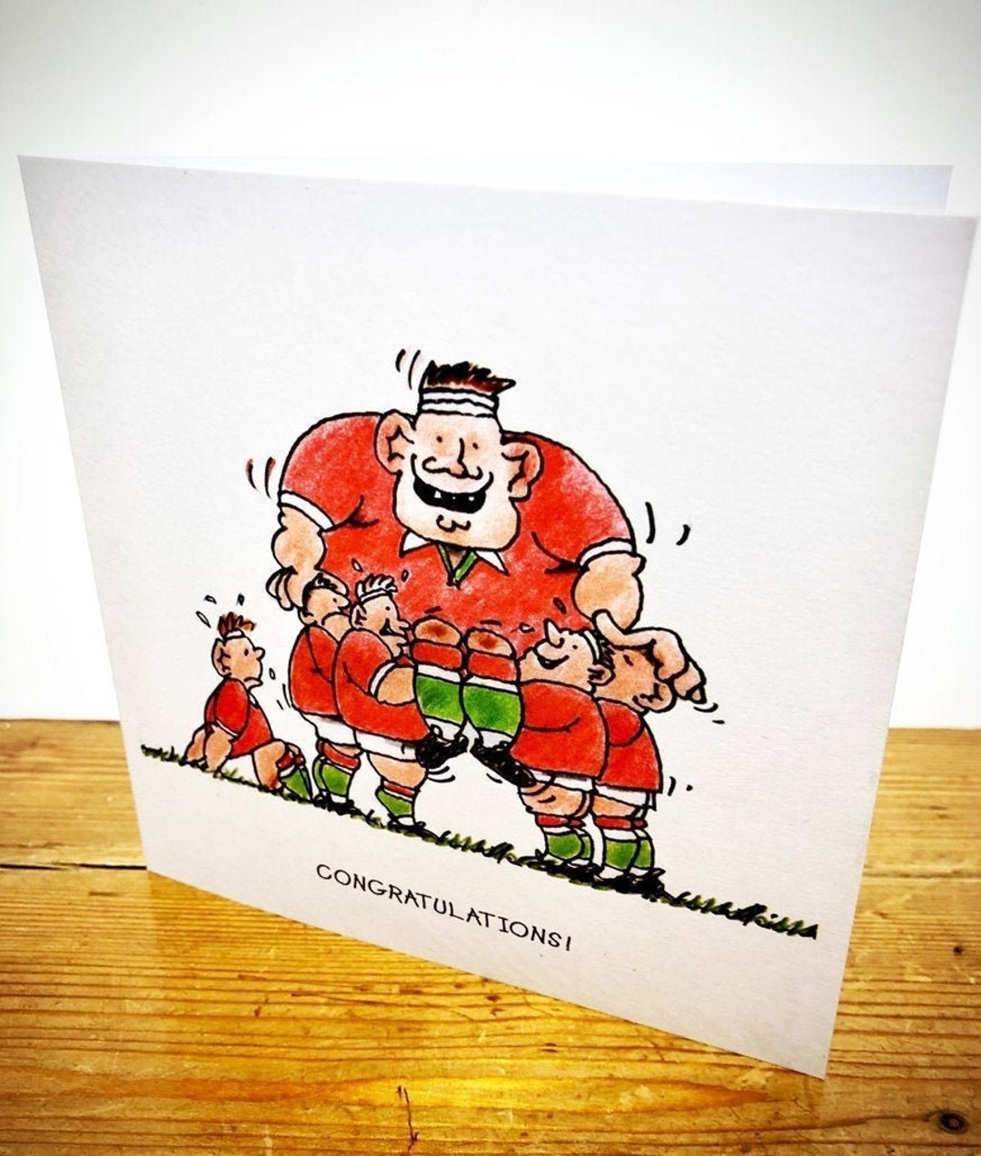 Congratulations! - Rugby Greetings Card - Etsy UK