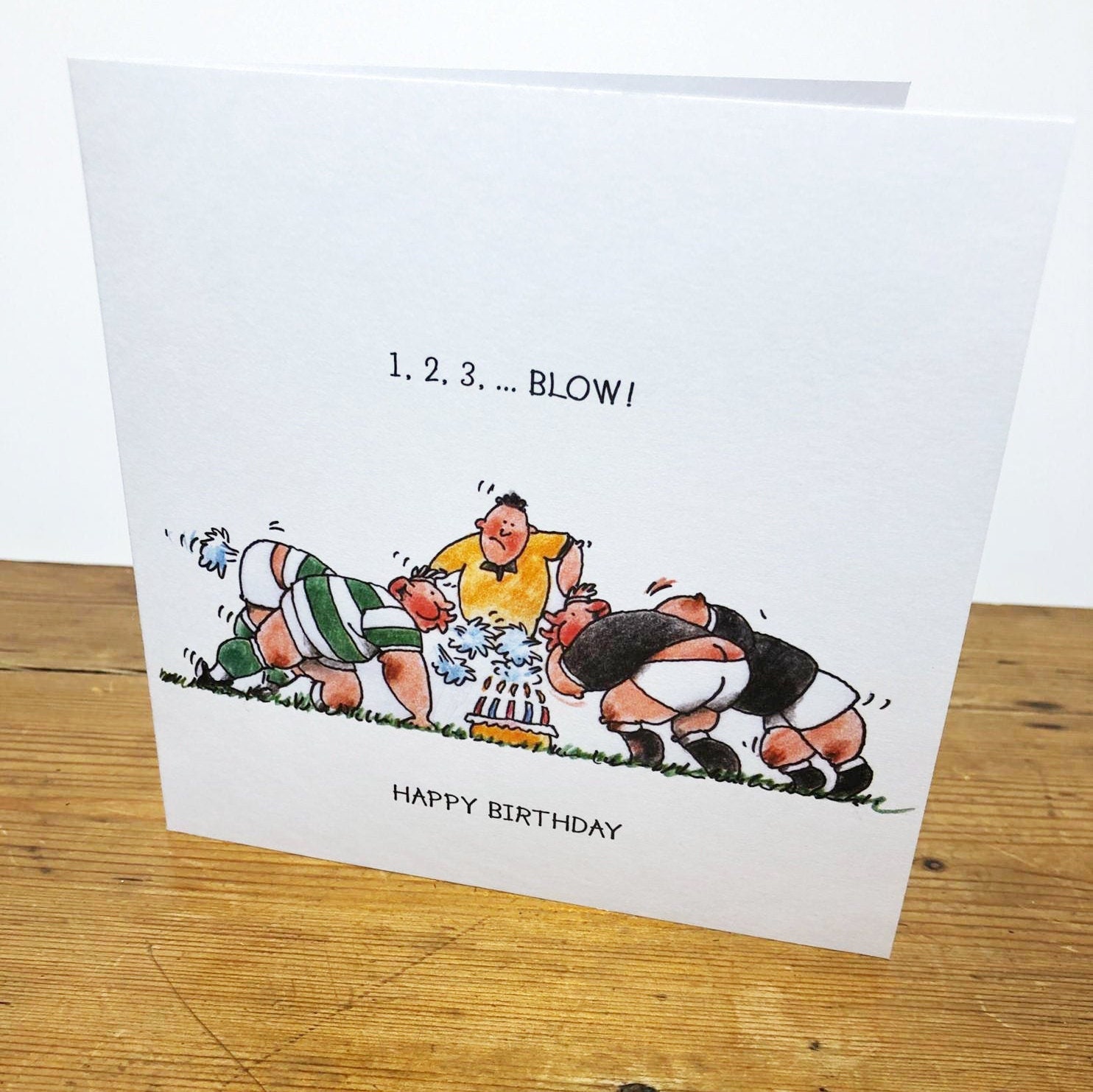 Rugby Happy Birthday Card