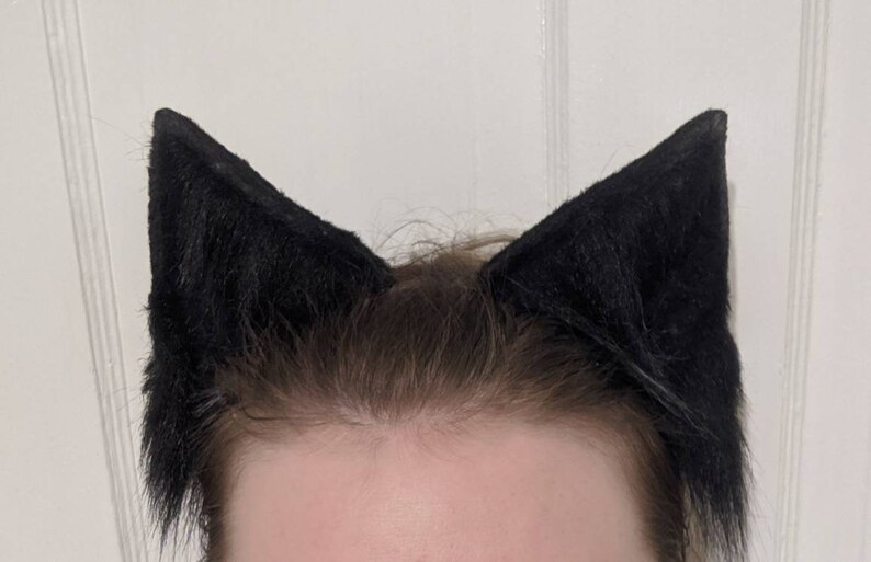 Black Realistic Cat Ears Etsy
