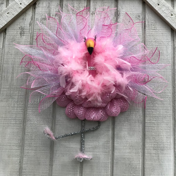 Flamingo Wreath