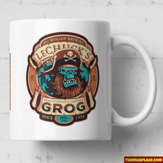 LeChuck's GROG Brewery Mug – Monkey Island Retro Gamer Gift