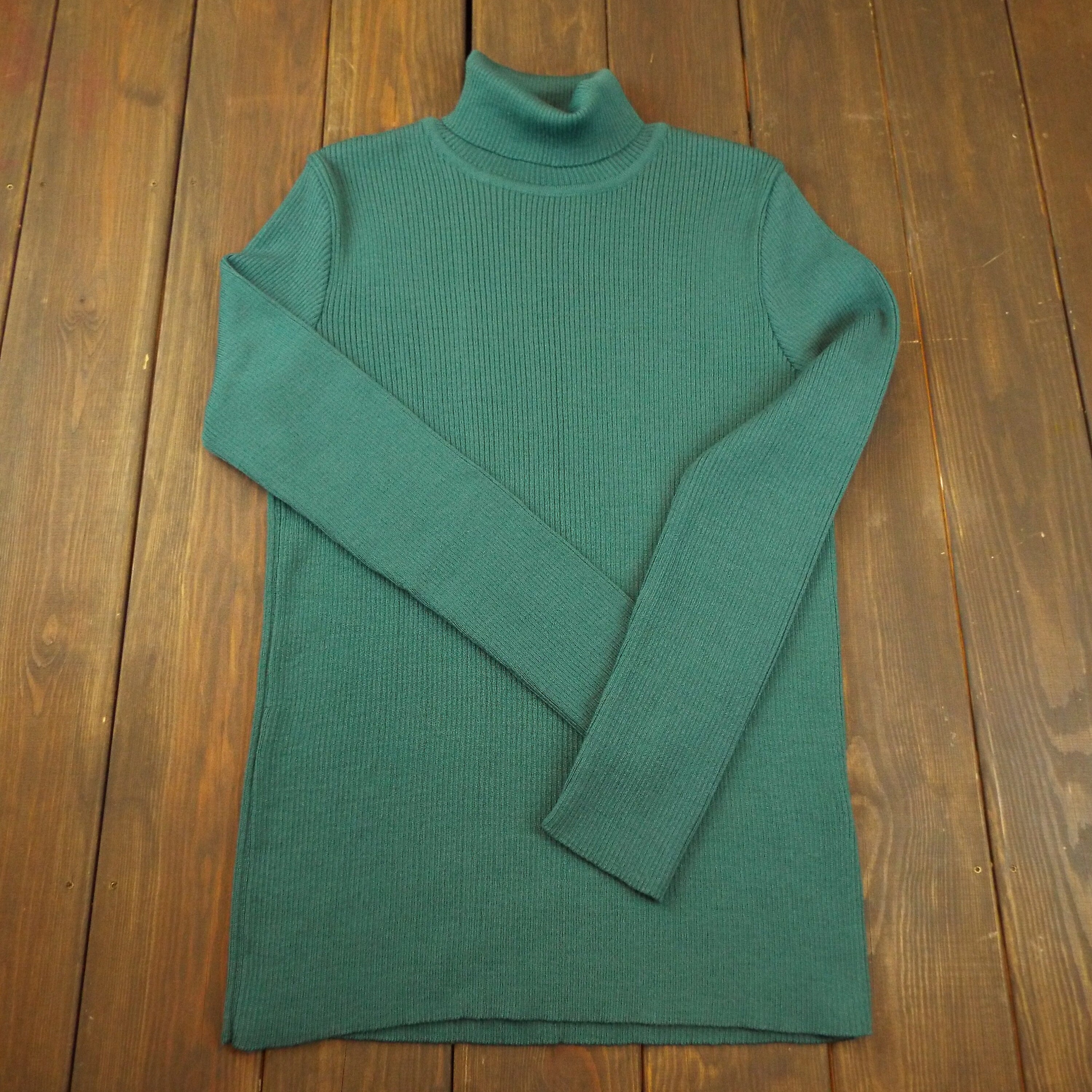 red roll neck jumper