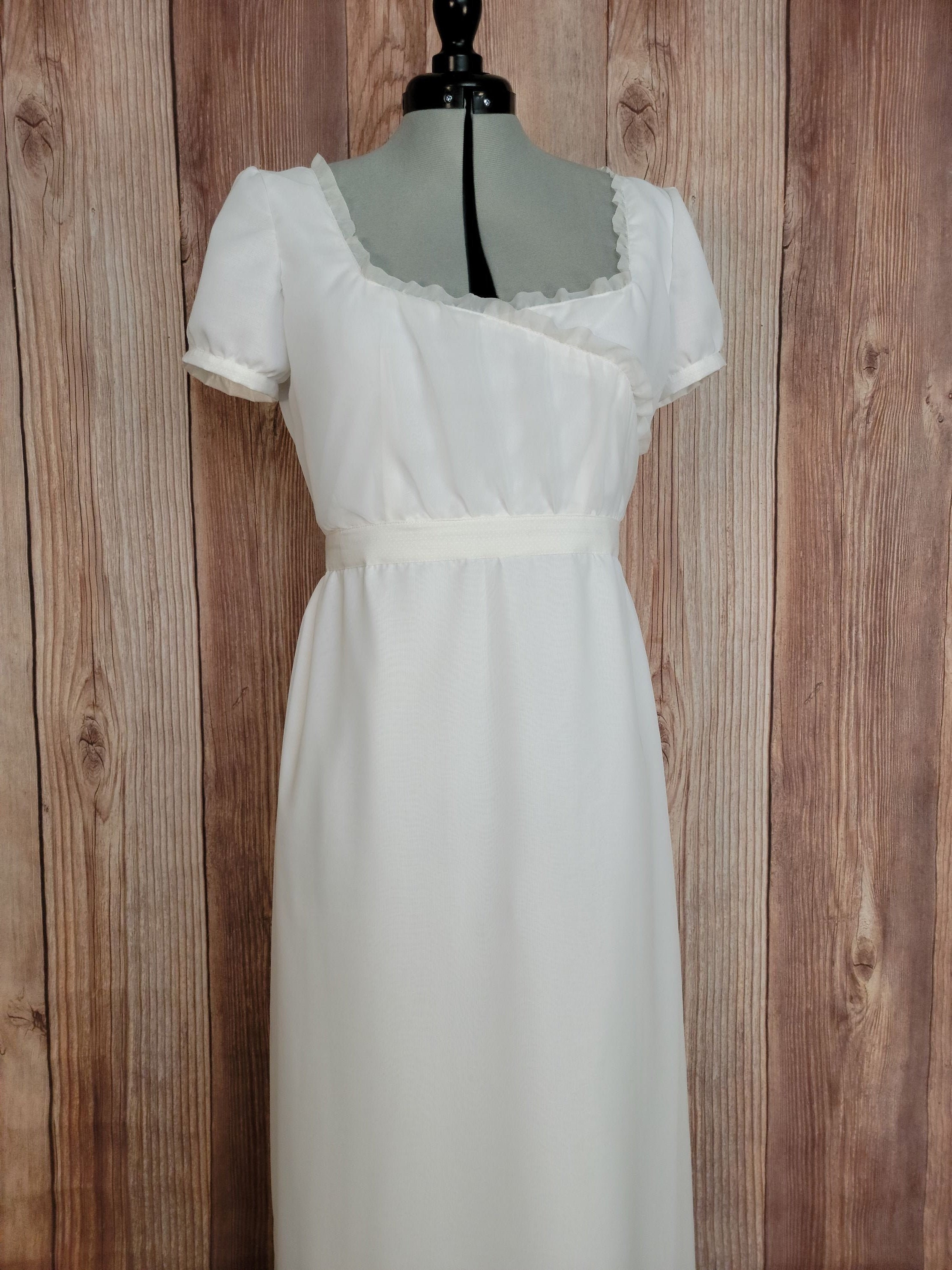 dresses pride and prejudice Size 2 Authentic Regency Dress - Pink Polka Dot Empire Gown main image 1