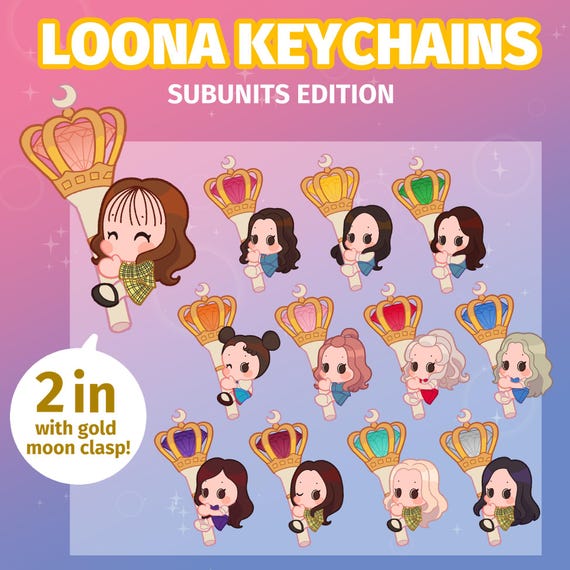 LOONA Lightstick Keychains K-pop Girl Group - Bag Charm - Etsy