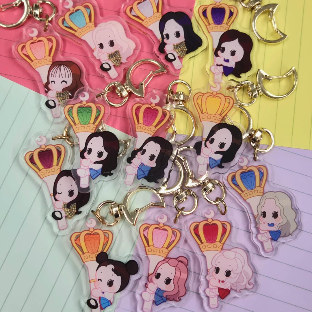 LOONA Lightstick Keychains K-pop Girl Group - Bag Charm - Etsy