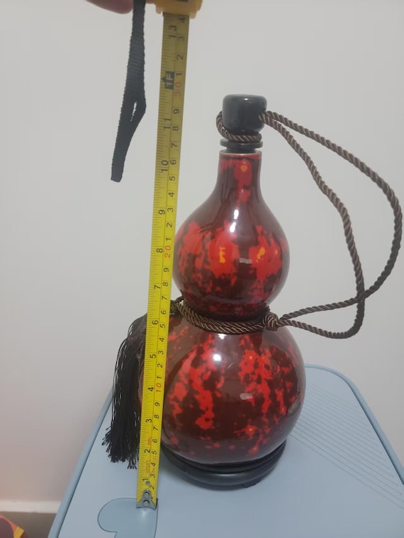 手描き漆瓢箪：蜜蝋塗り酒瓶 - Etsy 日本