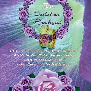 Congratulations on the violet wedding, 13th wedding anniversary Download image 2