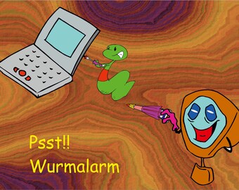 Cartoon image with saying Computer Digital Background Download