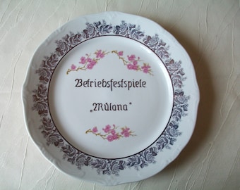 Kahla porcelain, souvenir plate "Mülana Company Festival"