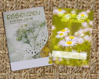 Gift booklet, booklet, paperback with gift card - Essences from nature