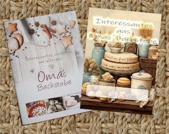 Livret cadeau, livret, livre de poche avec carte cadeau - choses intéressantes de la boulangerie de grand-mère