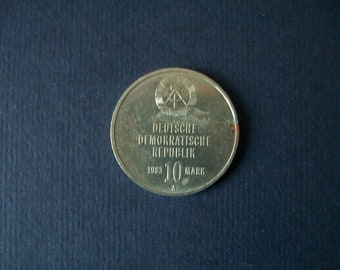 GDR coin 10 Mark, circulation coin "30 years fighting groups of the working class"