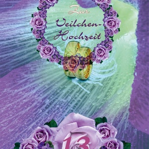 Parabéns pela violeta - casamento, 13º aniversário de casamento - download