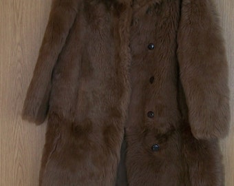 Women's lamb fur coat