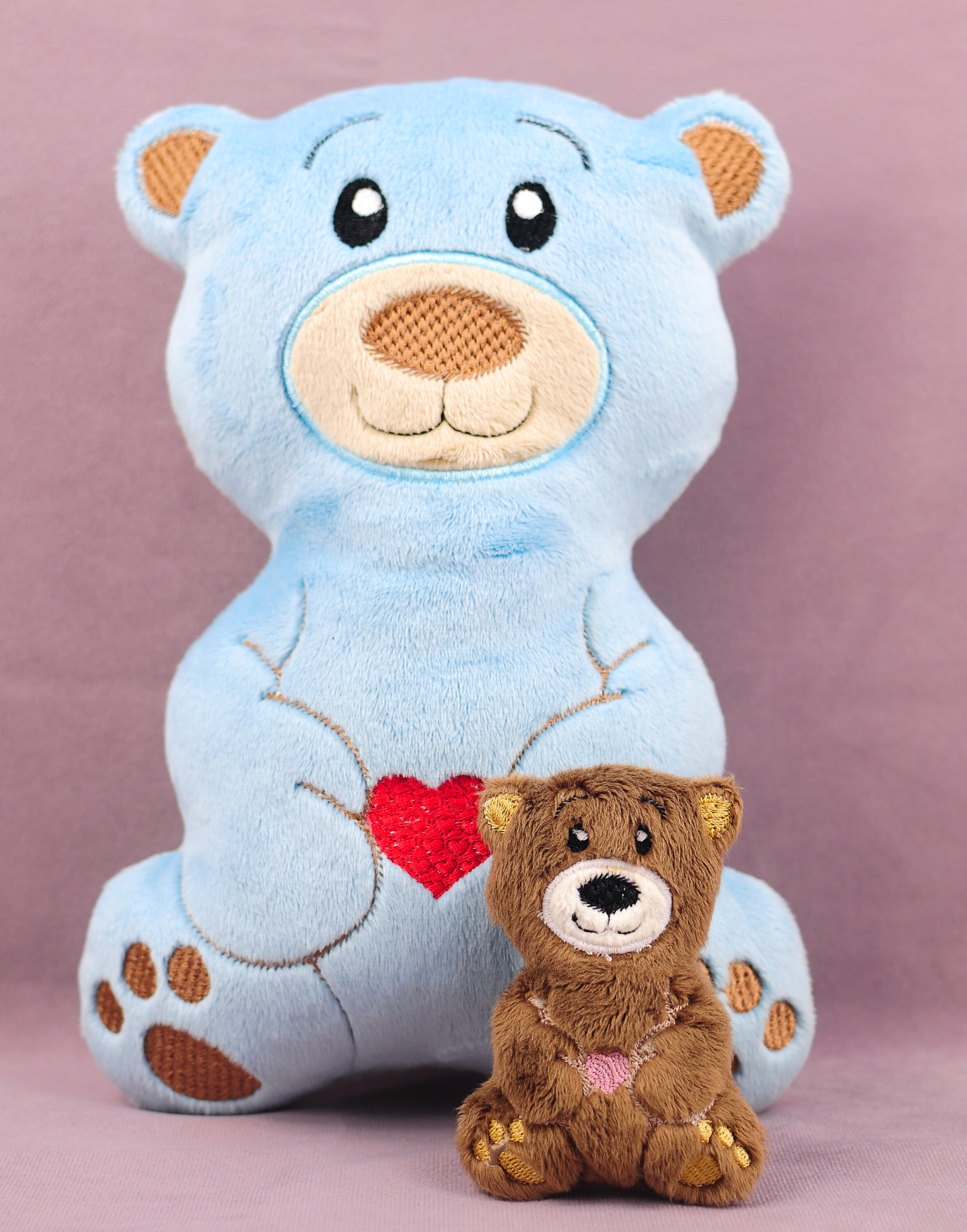 ITH in the Hoop Embroidery File Teddy Bear Mini Teddy Bear - Etsy Sweden