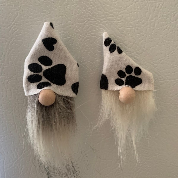 Dog Print Gnome Magnets