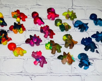 Pastelli di dinosauro, pastelli personalizzati, pastelli per bambini, pastelli Crayola