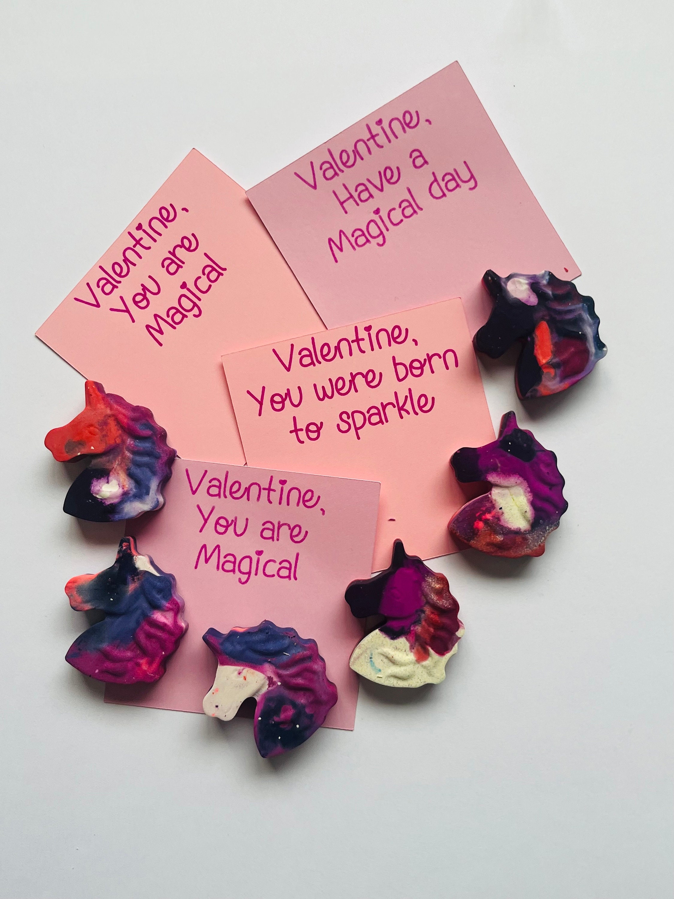 Unicorn Crayon Valentines, Class Valentines, Crayola Unicorn Valentines ...