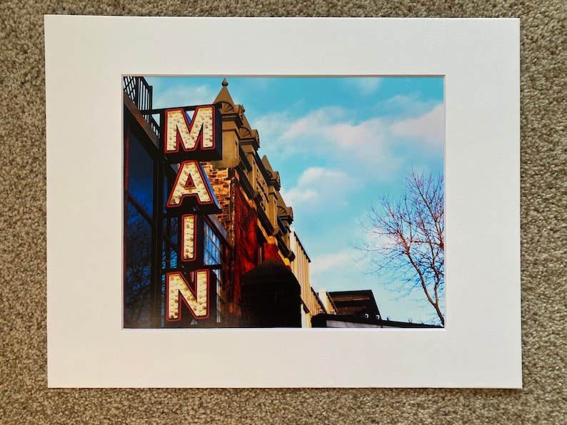 St 8x10/'/' Print in 11x14/'/' Matte Frame Anthony Main Theatre