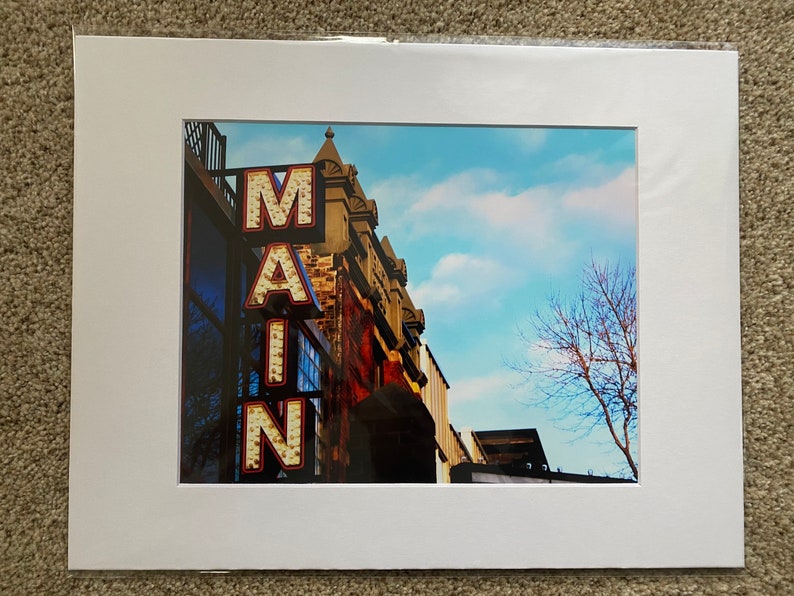 St 8x10/'/' Print in 11x14/'/' Matte Frame Anthony Main Theatre