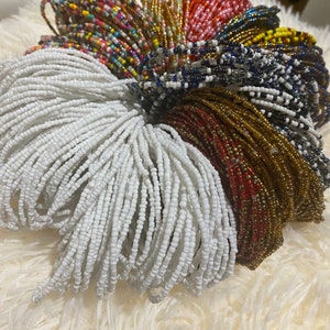 African beaded bracelets- set of 12