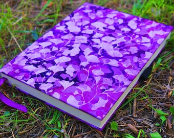 Quaderno artigianale vegano ed ecologico - Violet Gingko - Top handmade quality