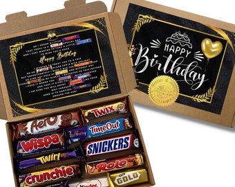 Happy Birthday Chocolate Hamper | Chocolate Selection | Birthday gift | Unique Gift | For Him | For Her | Chocolate Love