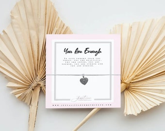 You Are Enough Bracelet | Wish bracelet | String bracelet | Gift for friend | Best Friend | Birthday