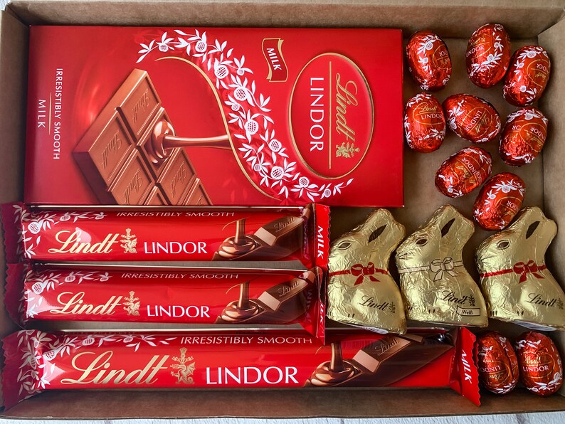 Easter hamper — 9 easter egg hampers to buy now Lindt Lindor Chocolate Hamper Gift Box Letterbox Gift | Etsy