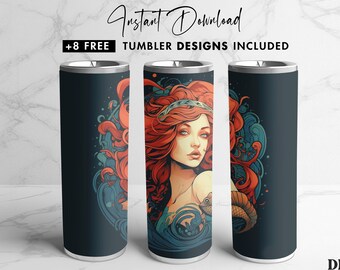 20 oz Skinny Tumbler Sublimation Design Template, Digital Woman/Mom Art, Straight Skinny Tumbler, Tapered PNG, Sublimation Wrap Design PNG