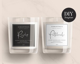 candle labels etsy