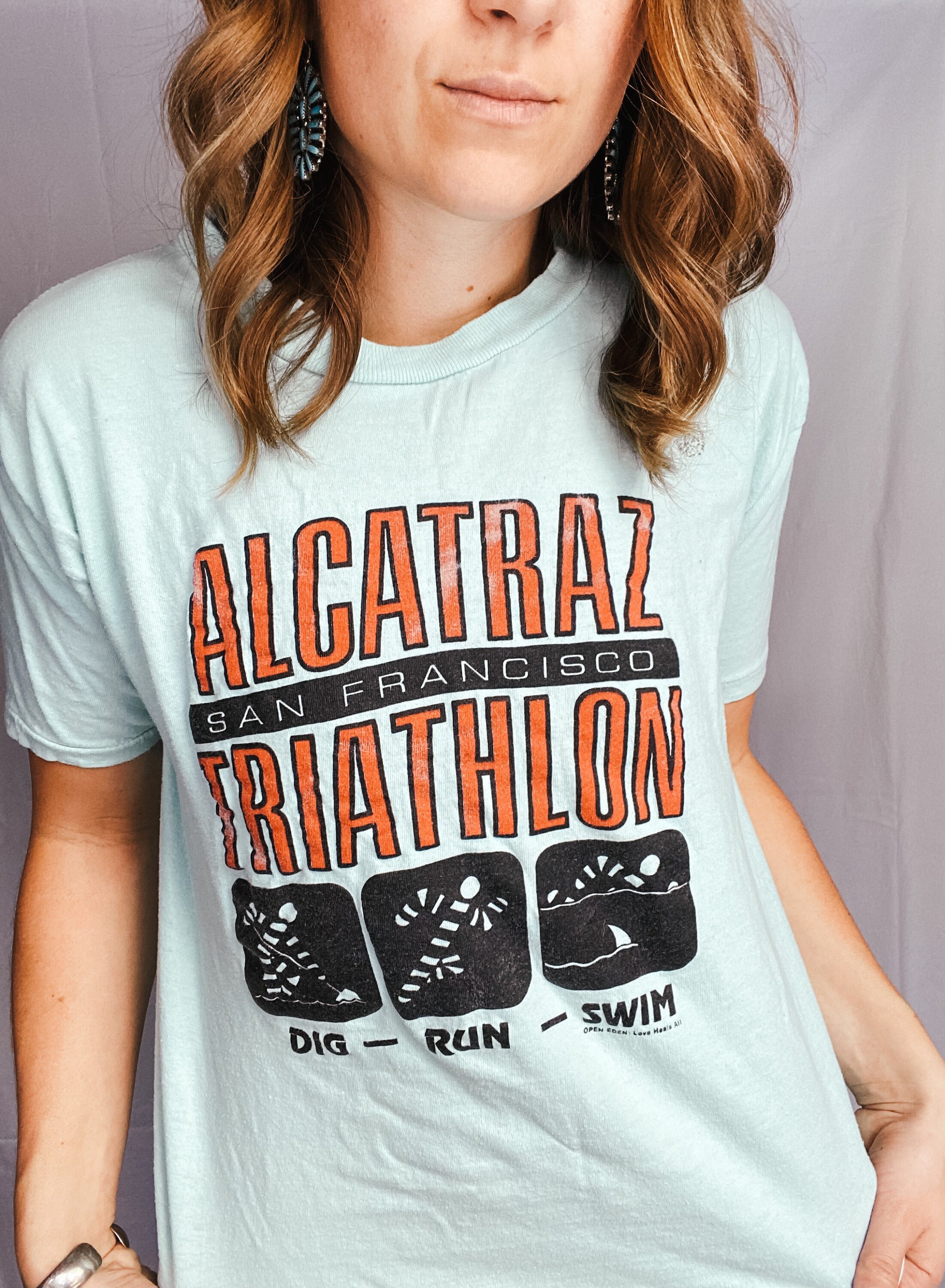 Alcatraz Triathlon Race Shirt 90s 