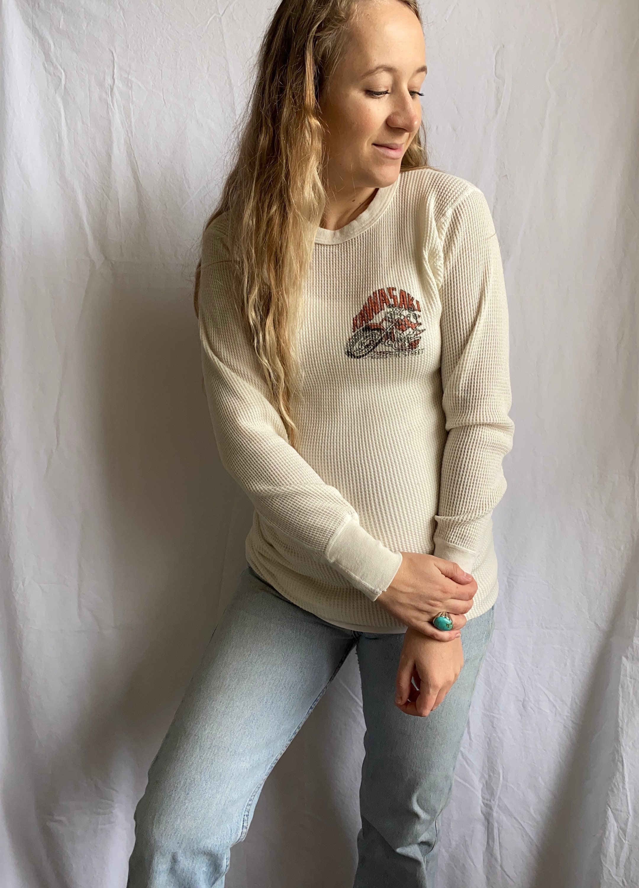 Vintage Long Johns Thermal Shirt Vintage White Thermal Etsy