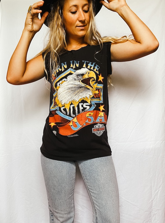 Vintage 80s Harley Davidson Eagle shirt | rare Har