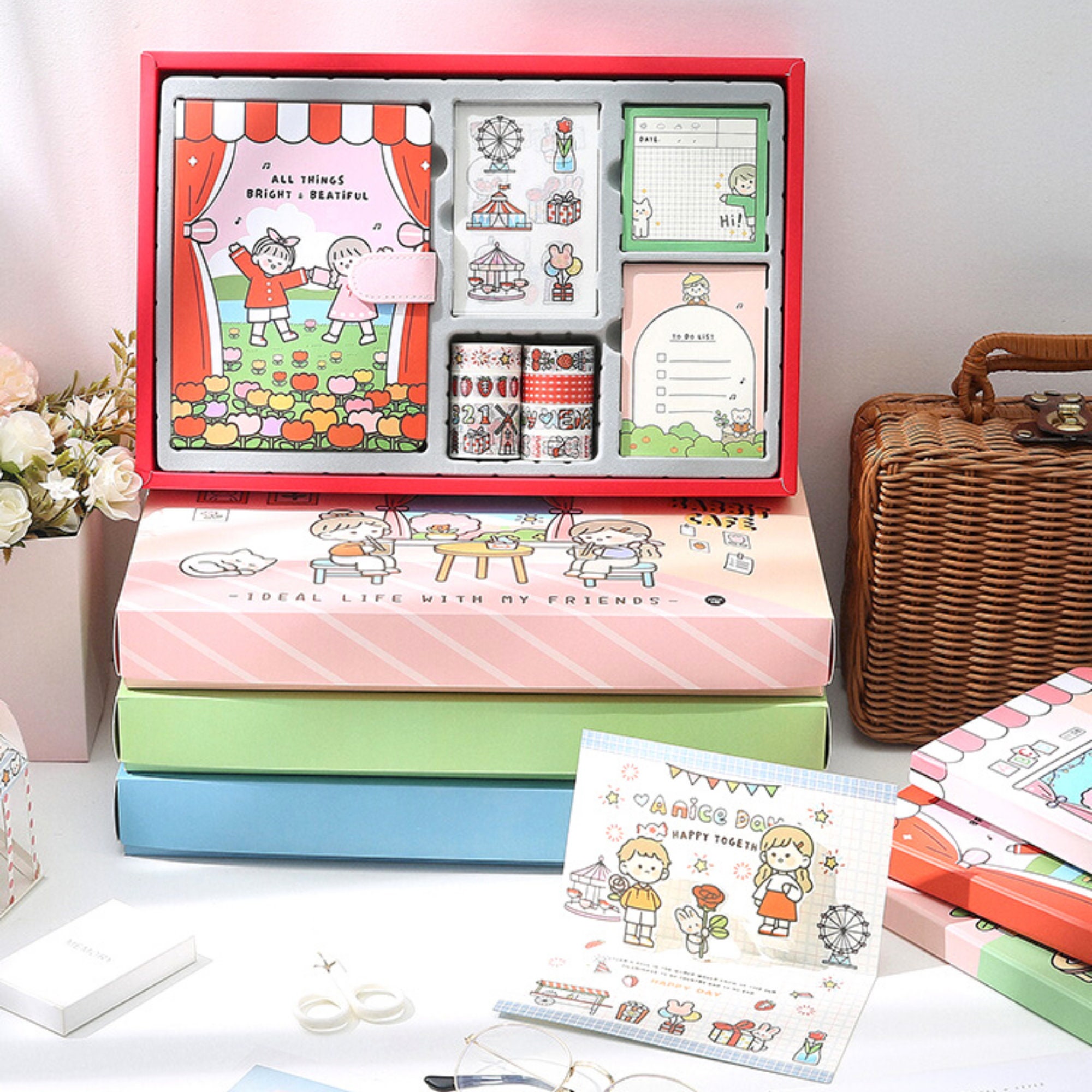 Cute Notebook Gift BoxGift Box For KidsGift Ideas For Teen Etsy