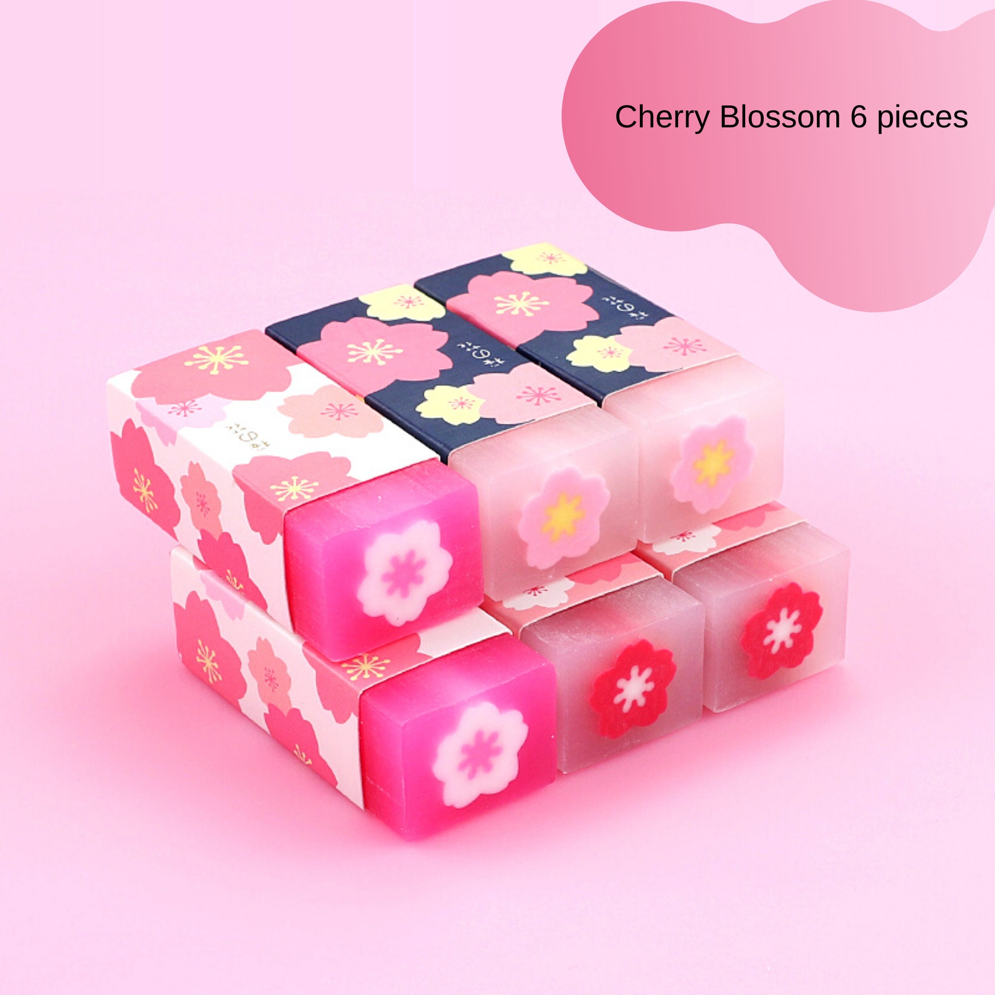 Cute Eraser Pack Of 6Pencil Rubber EraserCute Kids Etsy