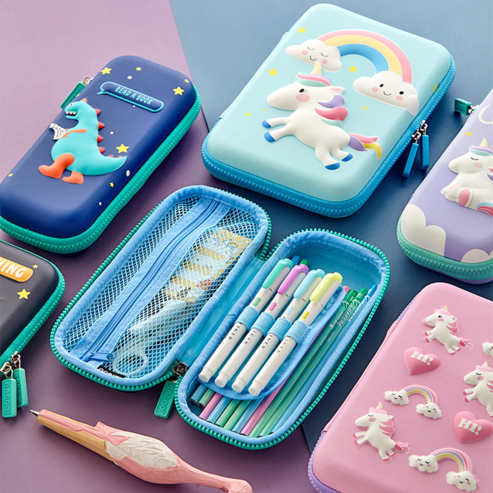 Hardtop Unicorn Pencil CaseKids Unicorn Pencil BoxBack To Etsy