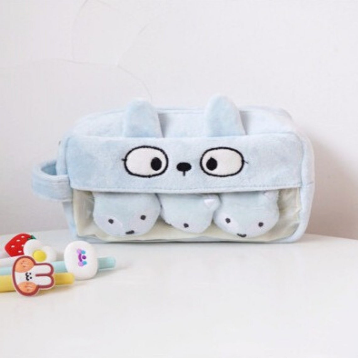 Cute Plush Animal Pencil Case With Tagsschool Etsy
