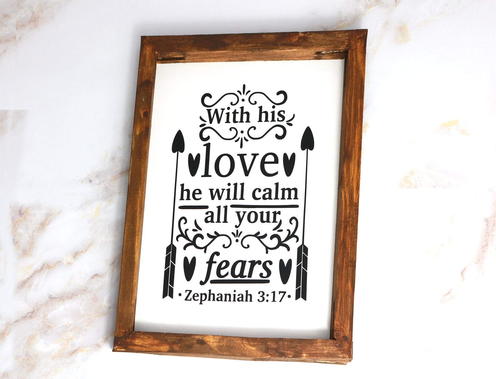 Bible Inspiration Quotes With His Love Wall Decor Short | Etsy