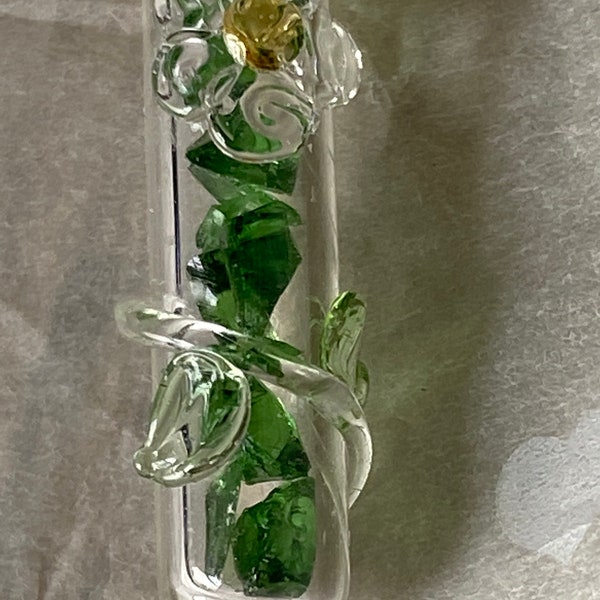 Stunning poison bottle shards glass vial necklace. Handmade and unique.