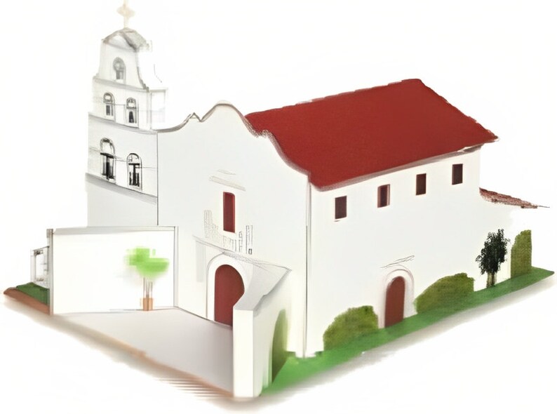 California Mission San Diego Basilica De Alcala San Diego, CA 7x10 Instant Download - Etsy