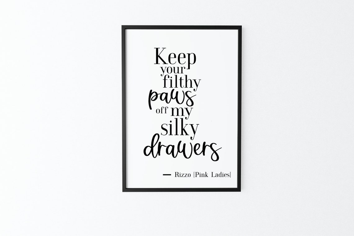 Grease Lightning Print Song Lyrics Print Poster Home Etsy