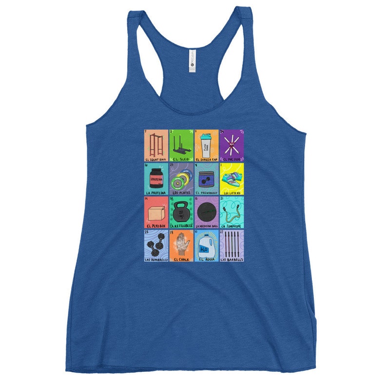 Crossfit | Crossfit Shirt | Crossfit gifts| Crossfit gift | Workout Clothes | Crossfit Loteria | Women's Racerback Tank image 6