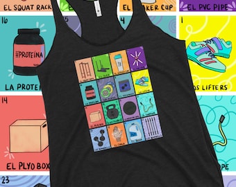 Crossfit | Crossfit Shirt | Crossfit gifts| Crossfit gift | Workout Clothes | Crossfit Loteria |  Women's Racerback Tank