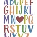 Alphabet Print Printable Alphabet - Etsy