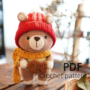 Brown bear crochet pattern / Amigurumi pattern