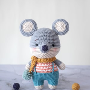 Mr. mouse crochet pattern/ Mouse amigurumi pattern (ENG/KOR)